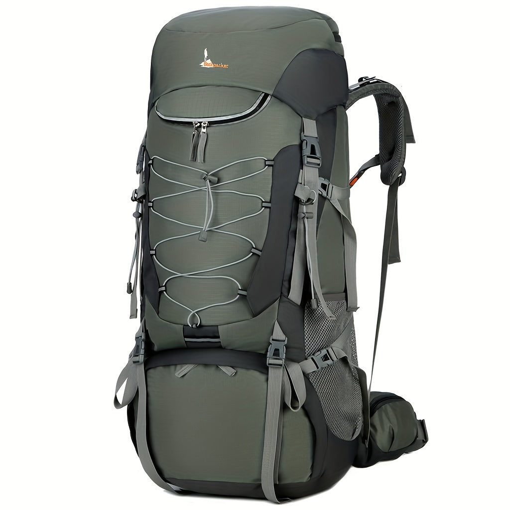 Outdoor Hiking Travel Backpack With Rain Cover Sports Mountaineering Bag