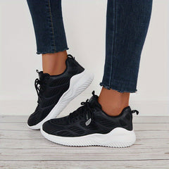Women's Lace Up Tennis Shoes Non Slip Running Shoes For Outdoor