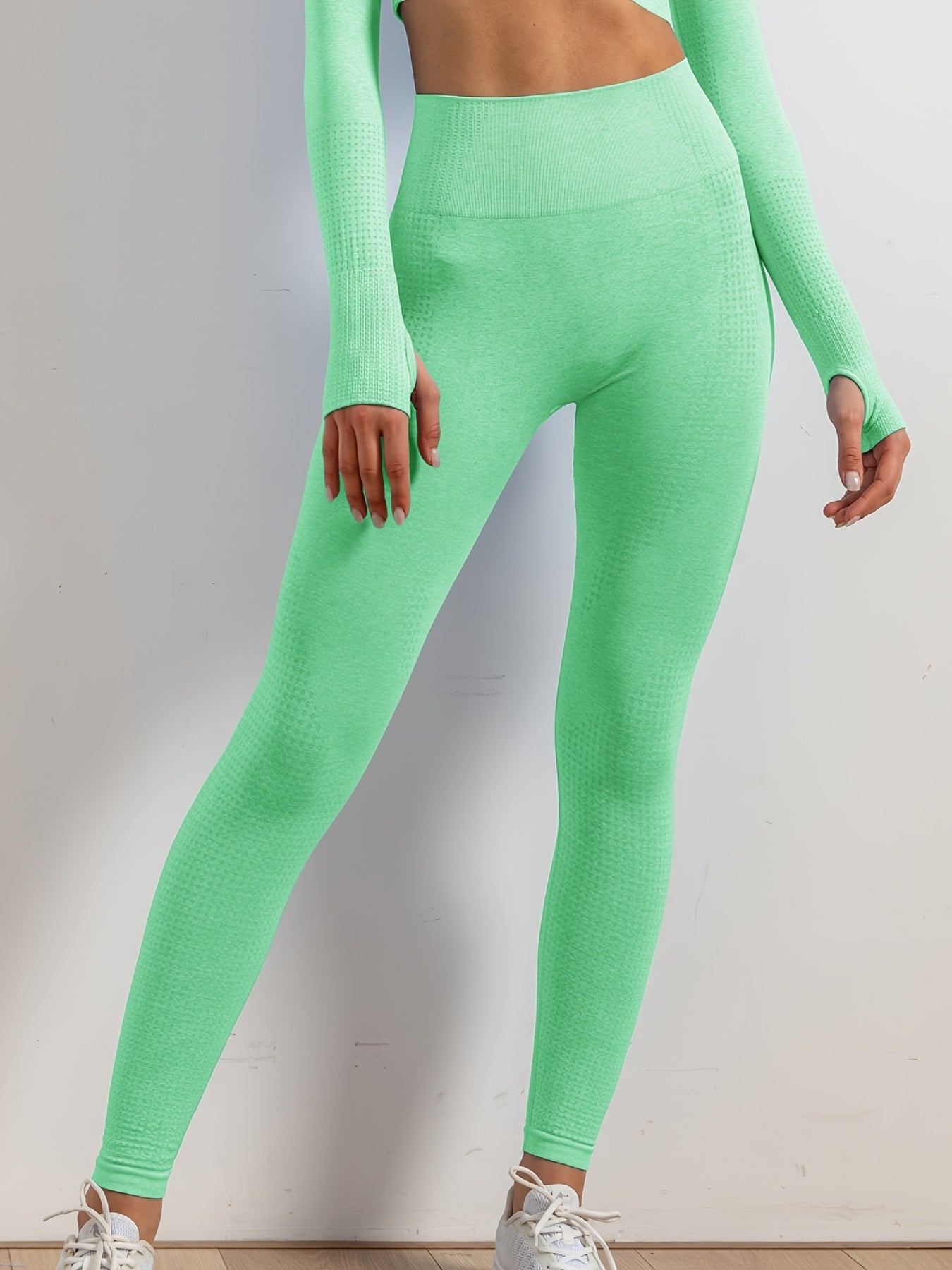 Dot Style High Waist Yoga Pants Stretch Leggings
