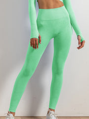 Dot Style High Waist Yoga Pants Stretch Leggings