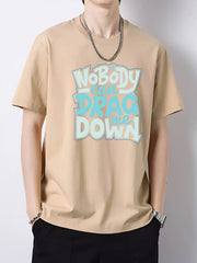 Men's Slim Fit Print Top Short Sleeve T-shirt