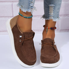 Women's Canvas Loafers Lightweight Casual Walking Shoes