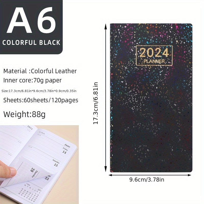 A6 English Agenda Book Laser Plan Book