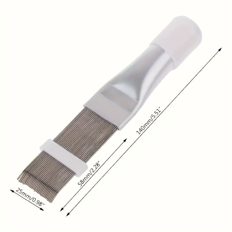 Air Conditioning Fin Cleaning Comb Stainless Steel Brush Straightener