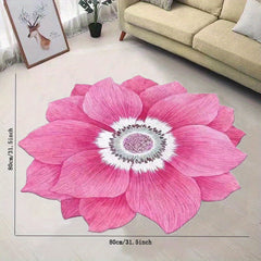 3pcs Floral Shaped Rug Floor Mat Bathroom Absorbent Anti-slip Mat