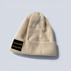 Women's Thickened Winter Beanie Hat Warm Plush Soft Wool Hat Cold Proof Knitted