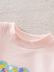 Cute Cartoon Bear Long Sleeve Sweatshirt for Girls
