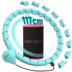 JKSHMYT Weighted Hoop for Weight Loss 46 Inch with Waist Trainer for Women