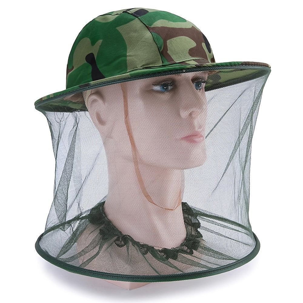 Beekeeping Hat Camouflage Shawl Anti Mosquito Protection