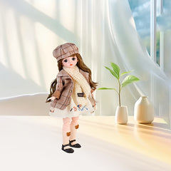 Parisian Doll with Curly Hair & Birthday Gift Mixed Colors Plastic Material