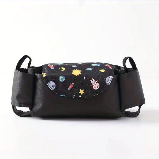 Stroller Hanging Bag Storage Mummy Bag Cartoon Pattern Baby Bottle Holder