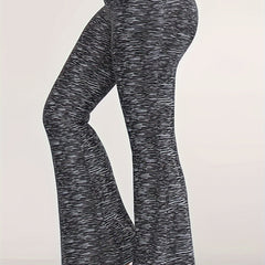 Casual Leggings Women's Plus Solid Flared Leg