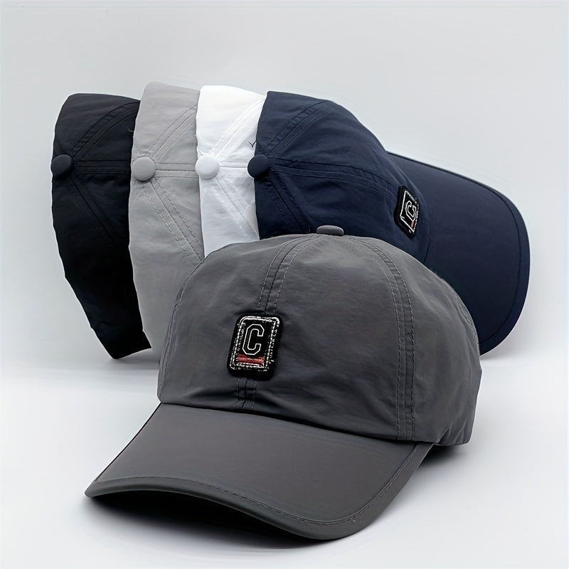 Quick Dry Letter C Embroidery Baseball Cap Sunshade Dad Hat