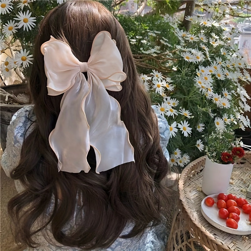Princess Ribbon Bow Hair Clips for Parties & Performances