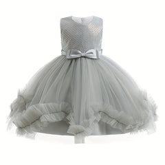 Sequins Tutu Flower Girl Princess Dress for Little Girls