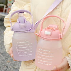 Large 40oz Sports Water Bottle with Straw for Sunday Parties and Outdoors