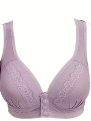 2 Pack Plus Size Lace Wireless Comfort Bra Set