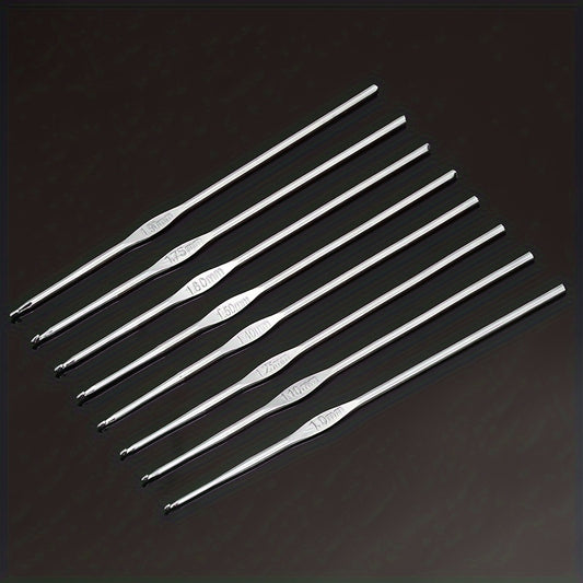 8pcs Thin Head Crochet Single Head Sweater Needle Hook S
