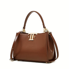 Stylish Women's Crossbody Bag with Golden Tone Hardware