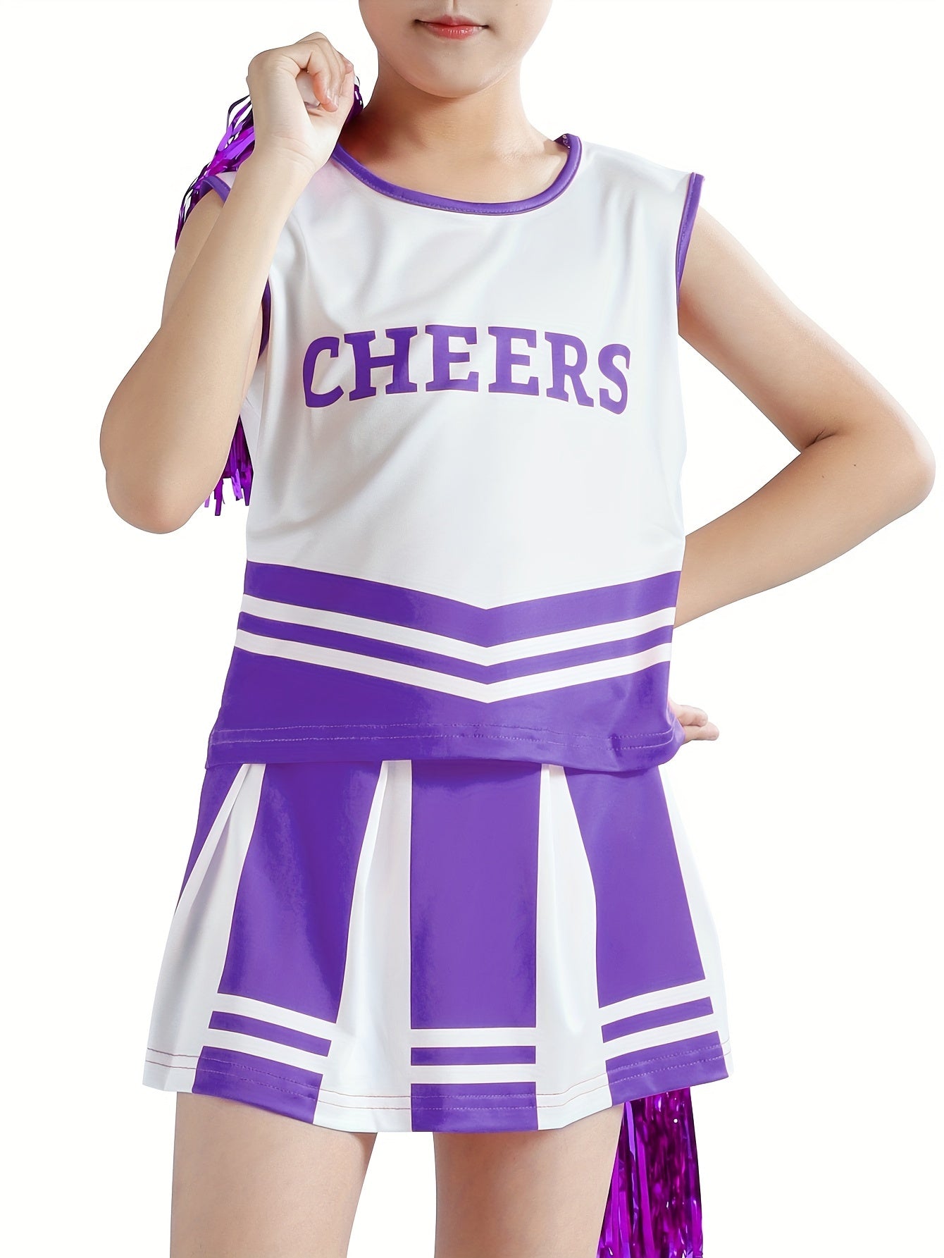 Girls Cheerleading Outfits Set for Spirit Week Sports Gift