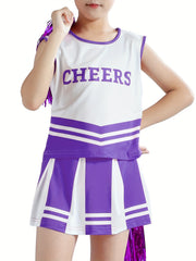 Girls Cheerleading Outfits Set for Spirit Week Sports Gift