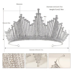 Rhinestone Crown Hairband Headband Party Decorations Tiara Wedding Birthday