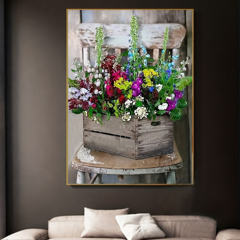 Flower Potted Plant Painting By Numbers Kit for Adults - DIY Acrylic Set