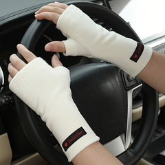 Warm Fingerless Gloves Men Women Outdoor Sports Coldproof Arm Warmers
