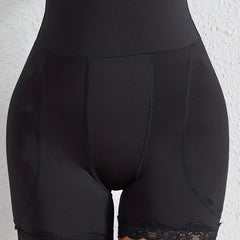 Lace Trim High Waist Shaping Panties Tummy Control Butt Lifting