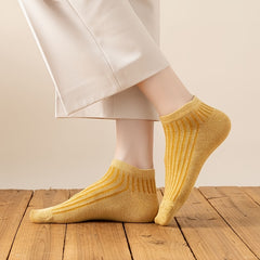 10 Pairs Ribbed Low Cut Ankle Socks Women's Stockings