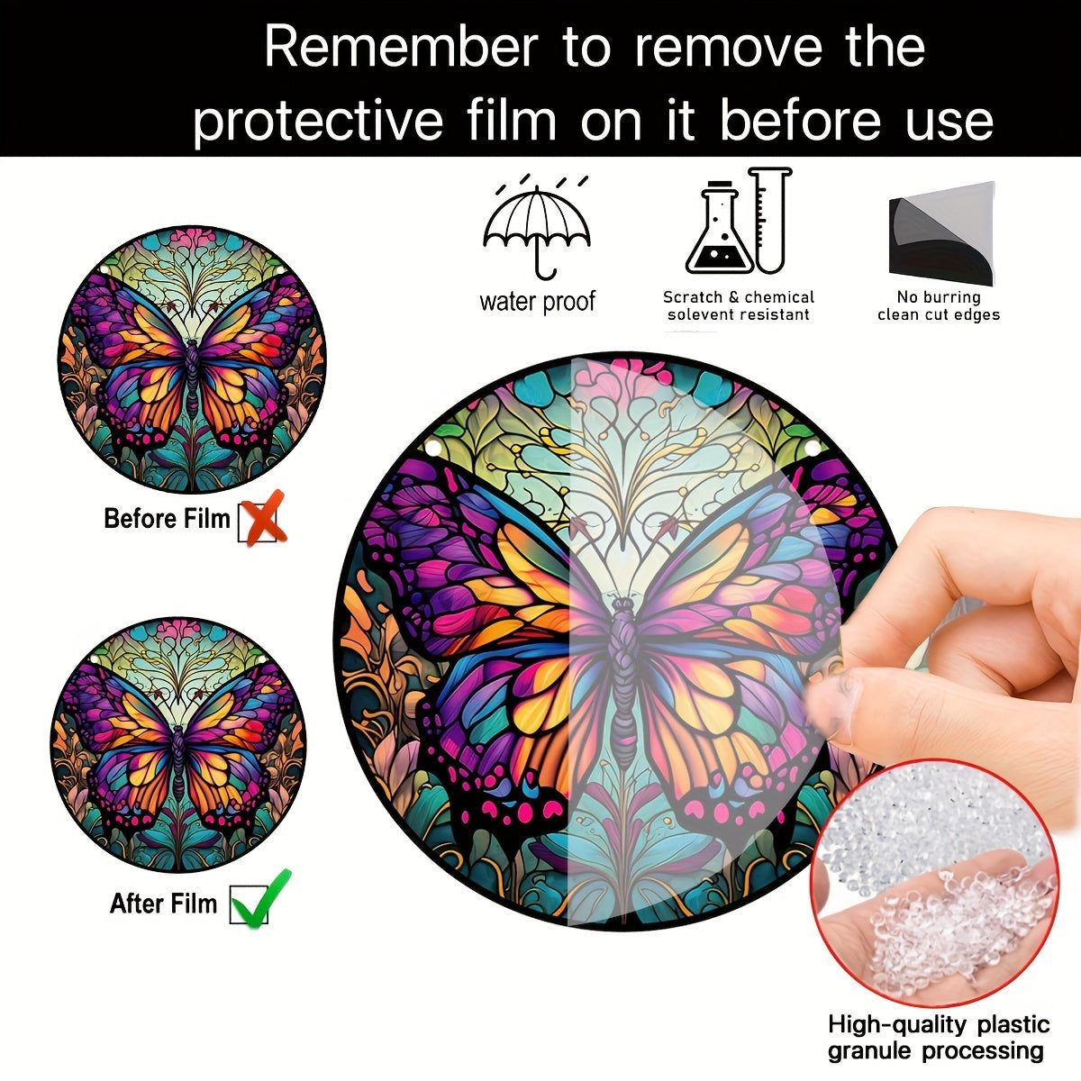 Butterfly Hanging Window Decor Sun Catcher for Nature Lover - Fall Decor