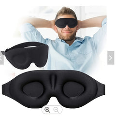 3D Stereo Sleep Eye Mask Light Blocking Soft Comfortable Blindfold