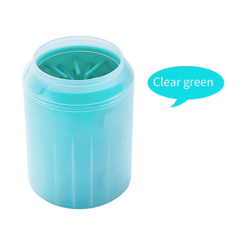 Pet Washing Cup Soft Silicone Foot Cleaning Cup Portable Brush