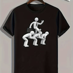 Little Man Mold Print Men's Graphic T shirt