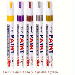 5pcs Paint Pens Markers Quick Dry Waterproof Paint Marker Pen Set