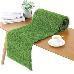 Grass Table Runner Hawaiian Party Decoration Green Artificial Turf Tablecloth