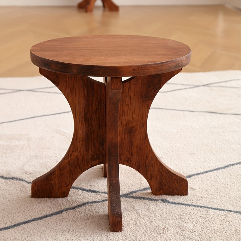 Wooden Stool Shoe Changing Stool Solid Wood Small Stool Round Stool