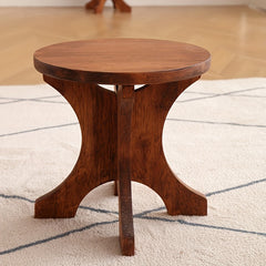 Wooden Stool Shoe Changing Stool Solid Wood Small Stool Round Stool