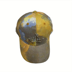 Crown Bear Hat Tie Dye Cotton Duck Tongue Hat for Kids