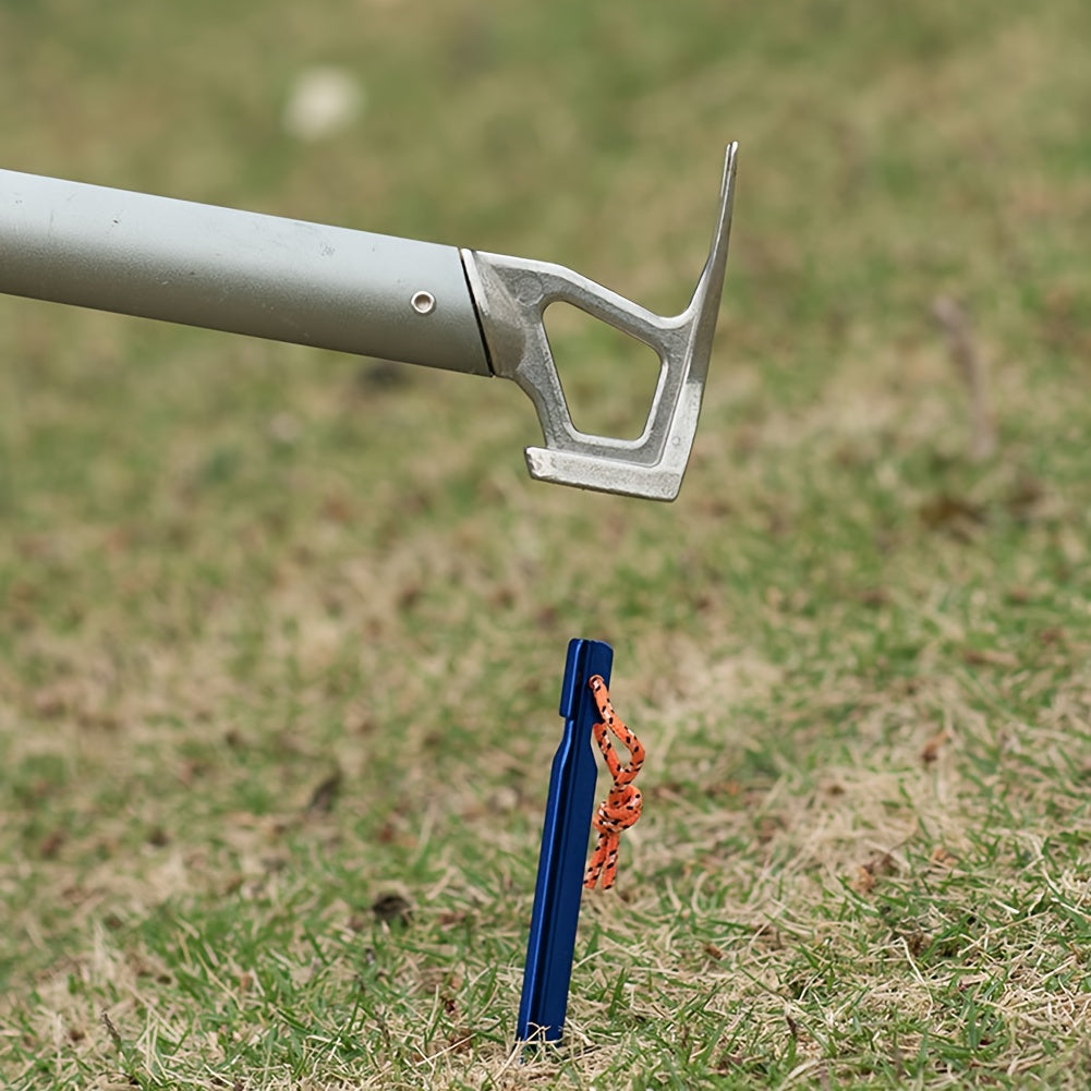 5pcs Tent Pegs Aluminium Alloy Triangular Ground Stakes Heavy Duty Ground Nails
