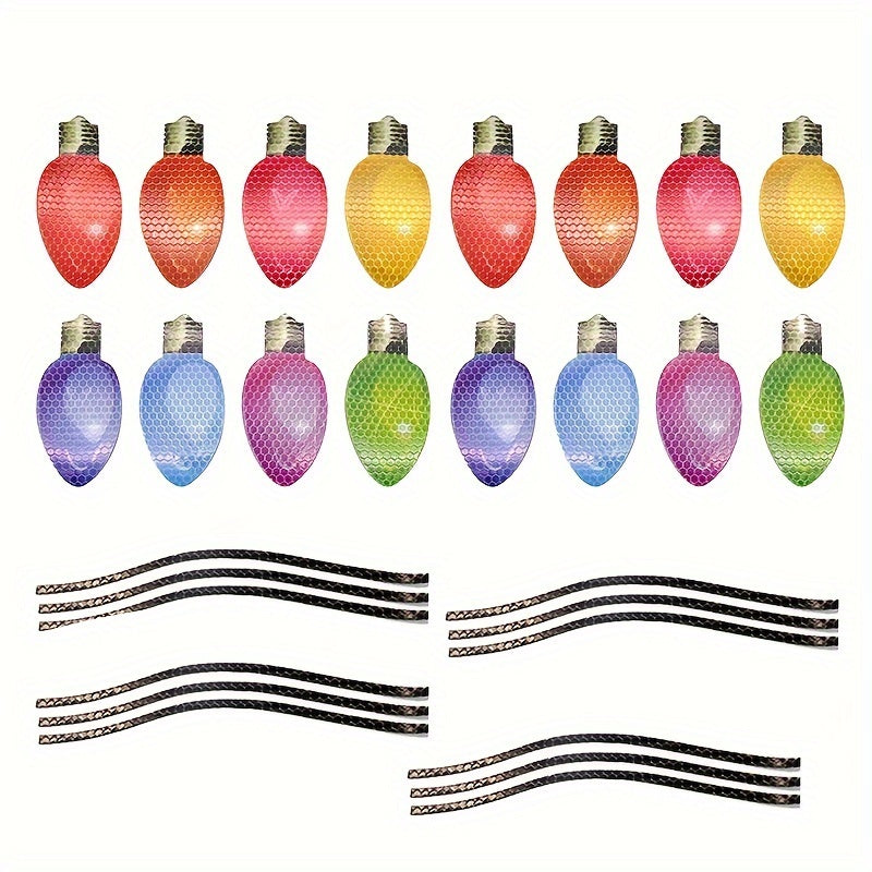 Christmas Light Bulb Car Stickers Reflective Magnet