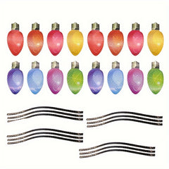 Christmas Light Bulb Car Stickers Reflective Magnet