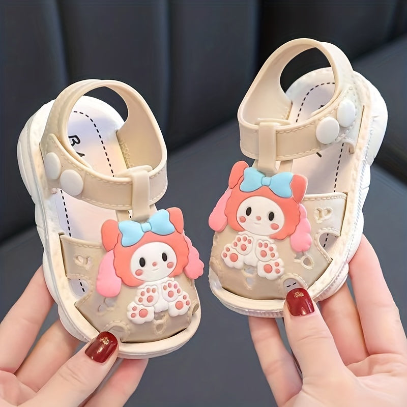 JIAGEYA Baby Girls Cartoon Sandals Outdoor Summer Crib Shoes