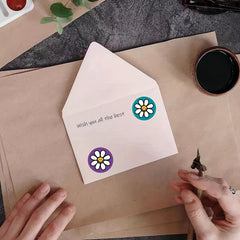 Salt Lace Sealing Sticker Happy Love DIY Label