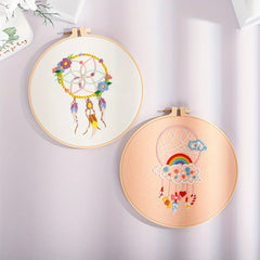 Embroidery Kit Aeolian Bells Dream Catcher Pattern Bag 4pcs Set