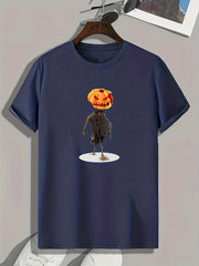 Halloween Pumpkin Print Men's Graphic T-shirt