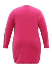 Casual Sweater Set: Cardigan & Cami Dress 2 Piece Set