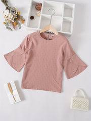 Girls Flared Sleeve Blouse For Summer Holiday Party