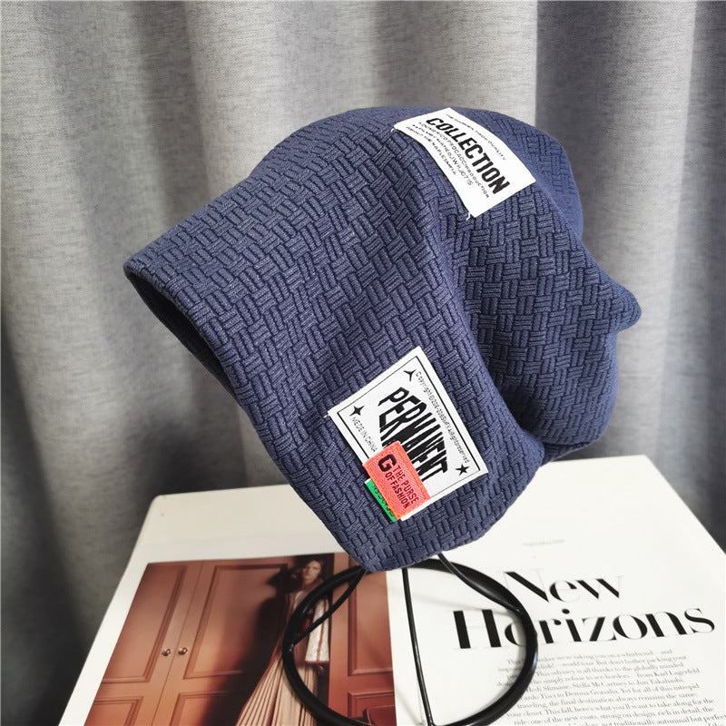 Geometric Embossed Unisex Beanie Hip Hop Slouchy Hat