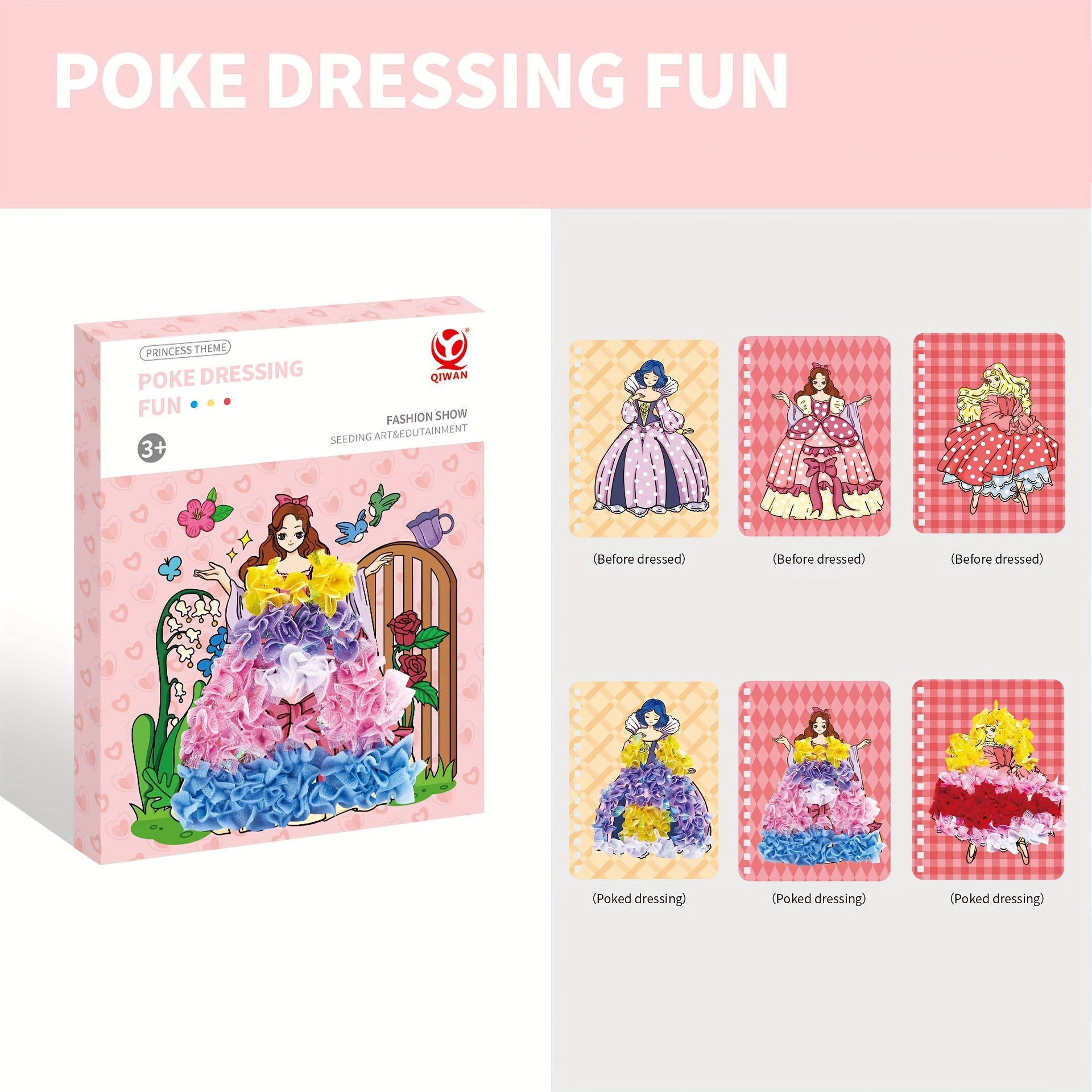 Princess Fairy Poking Painting Kit Dress Up Paintings Activity Book